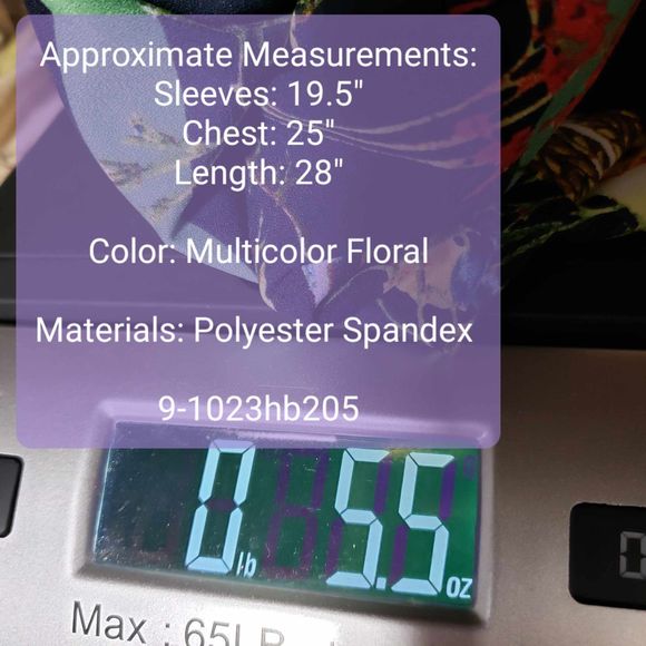 Linea by Louis Dell'Olio Plus 20W Floral Print Pullover Blouse Polyester Top - Picture 8 of 8